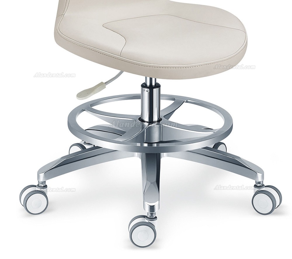 TYTC PLST-061 Dental Hygienist Stool Nurse Chair With Armrest + Foot Ring